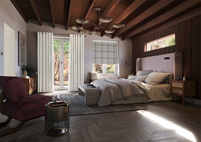 Montrose (Blackout), Tartan Grey - Roller Blind - Image 7